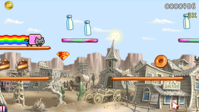 Nyan Cat: Lost in Space Gameplay Screenshot